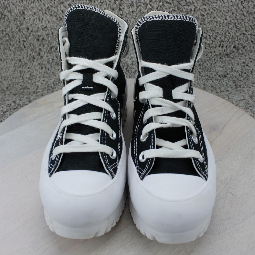 Converse Run Star Hike Black White Platform High Top Womens 7.5 - Picture 2 of 8